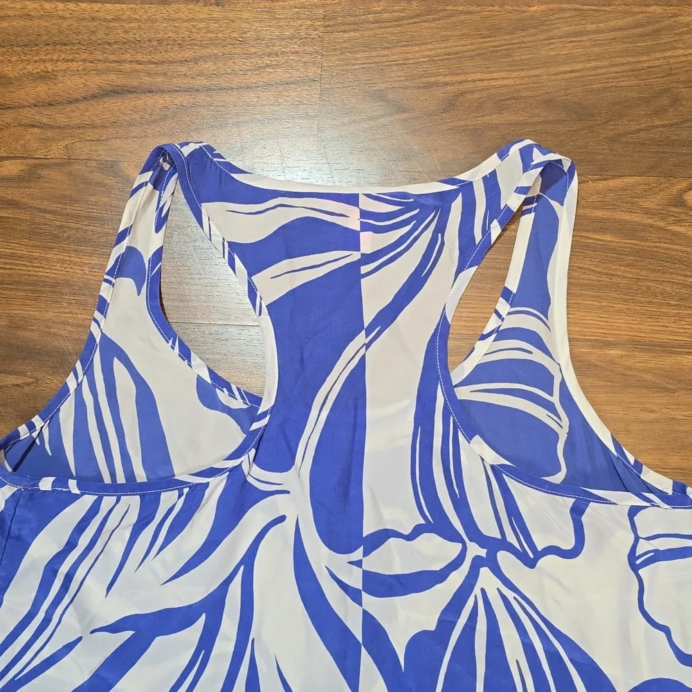 Lilly Pulitzer Malie Silk Racerback Tank Top